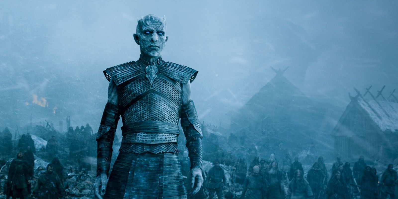 The Night King stand in front of his army in Game of Thrones