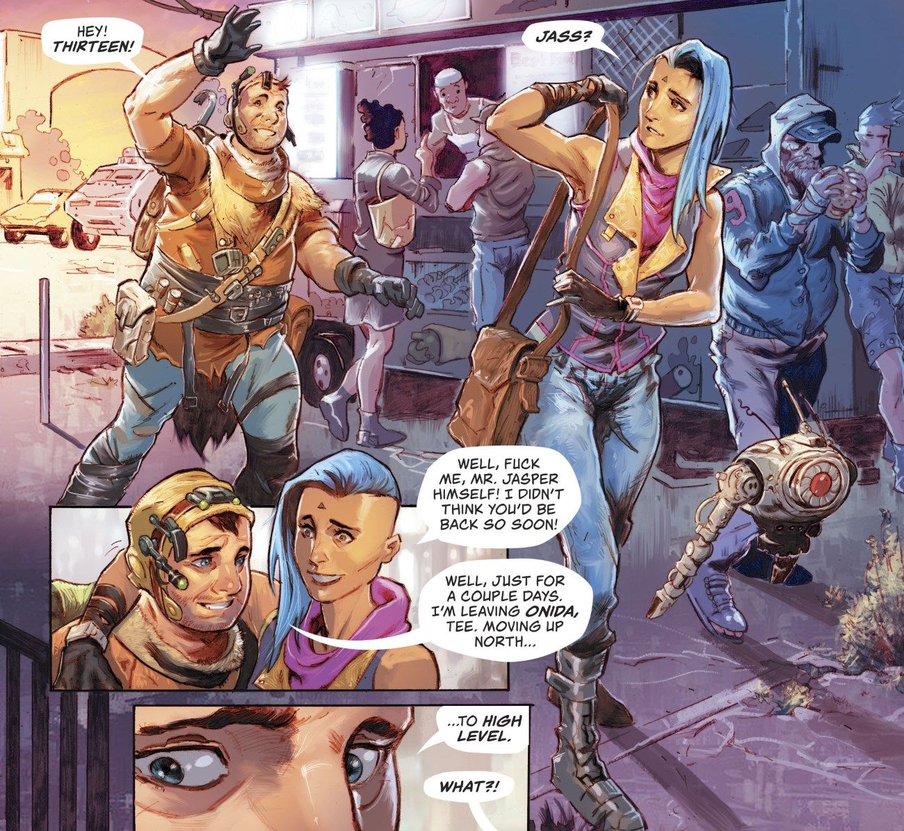 High Level DC Comic Thirteen Artwork