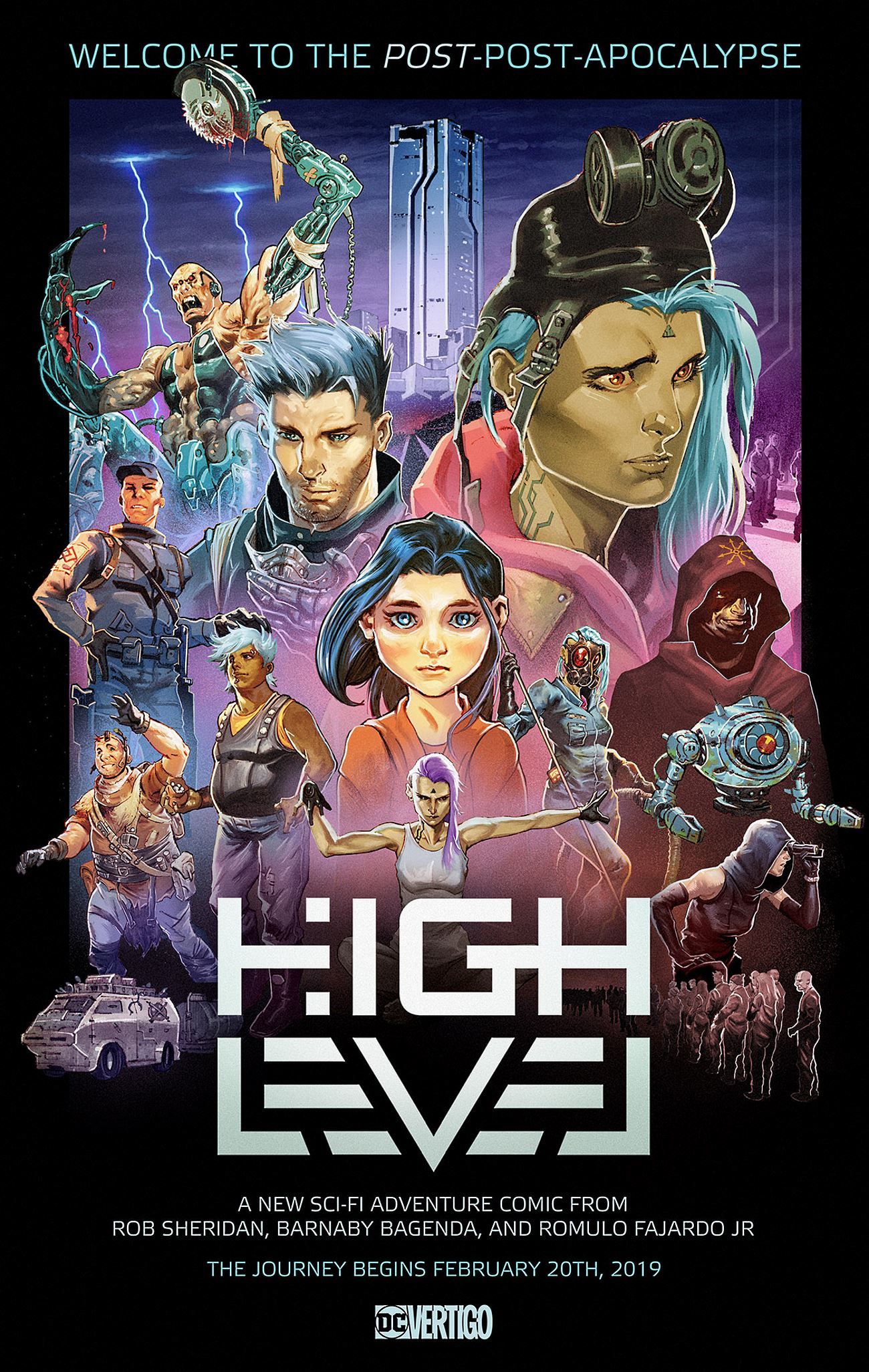 High Level DC Vertigo Comic Poster