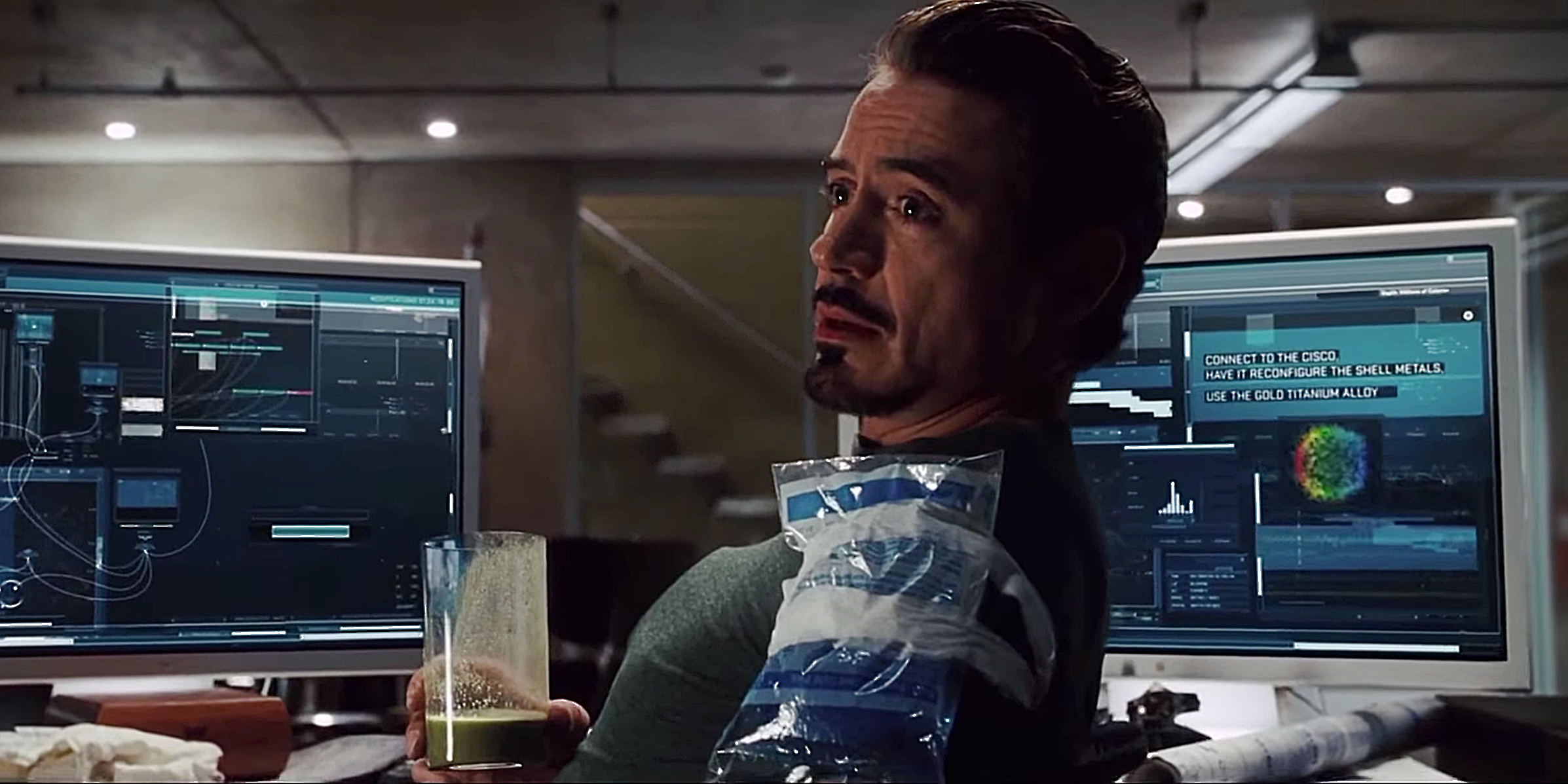 Iron Man Tony Stark Left Arm Injury