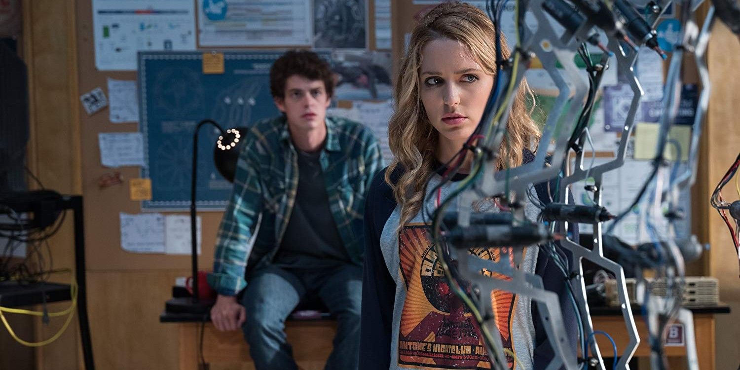 Israel Broussard and Jessica Rothe in Happy Death Day 2U
