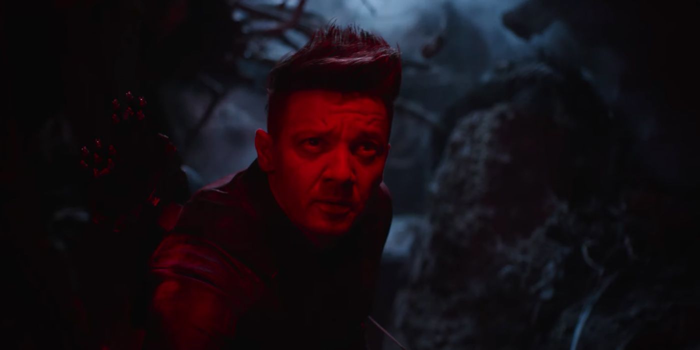 Jeremy Renner as Hawkeye in Avengers Endgame