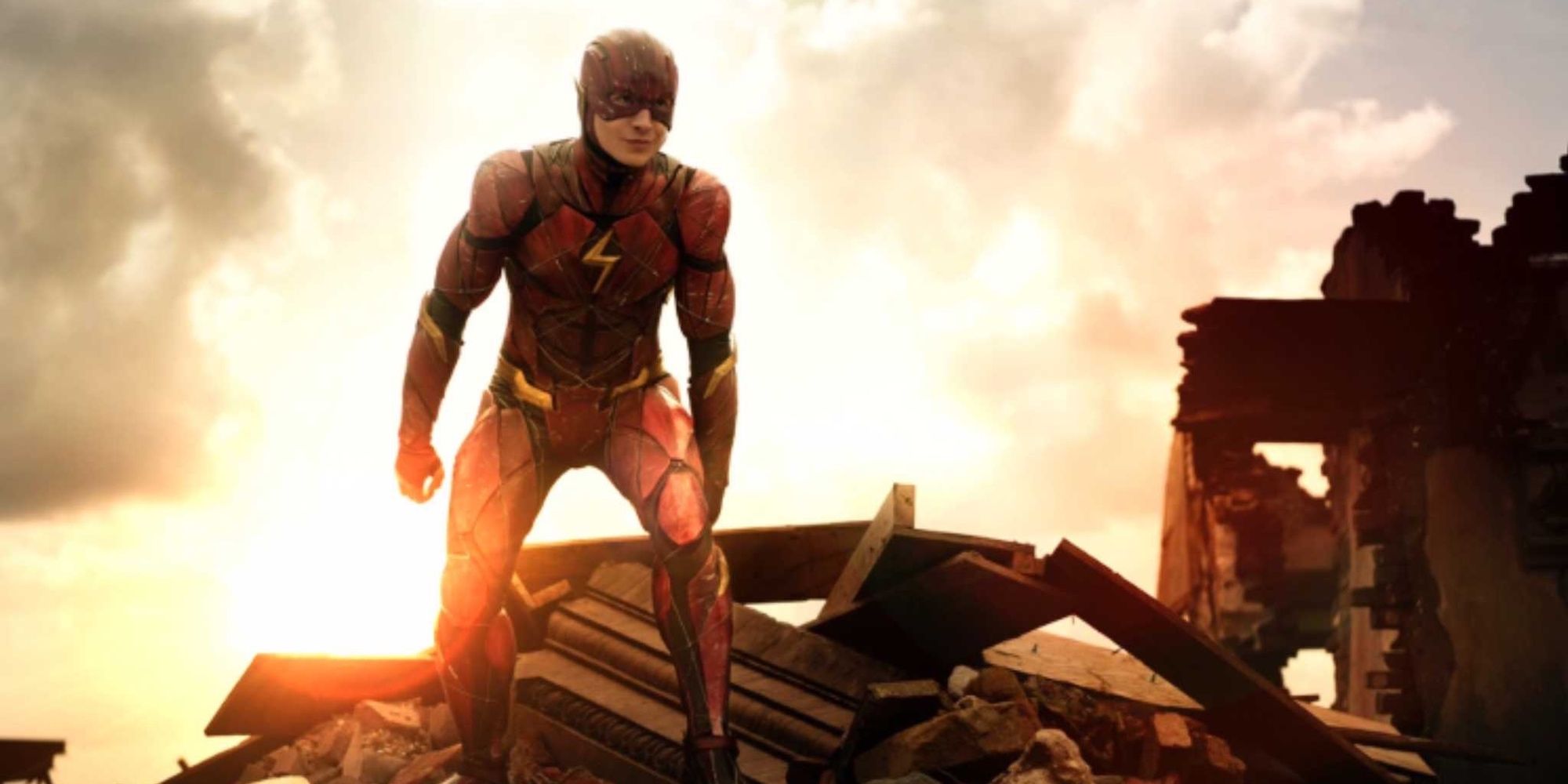 The Flash about to run in Justice League