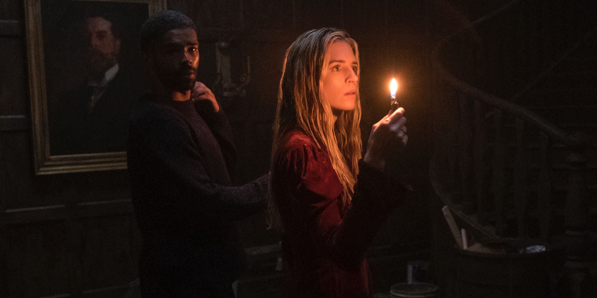 Kingsley Ben-Adir and Brit Marling in The OA Part II Netflix