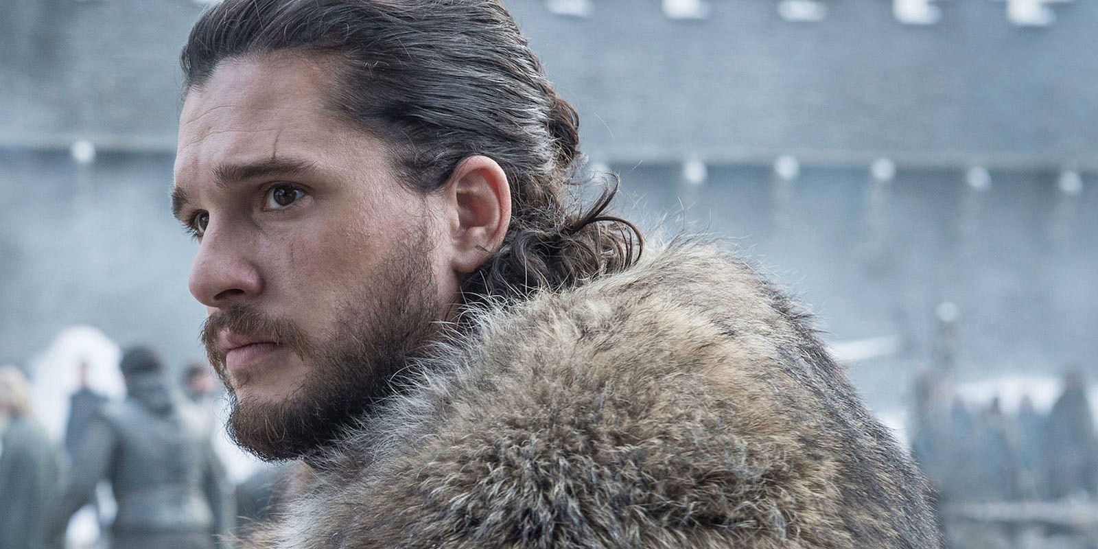 Kit Harington as Jon Snow in Game of Thrones season 8