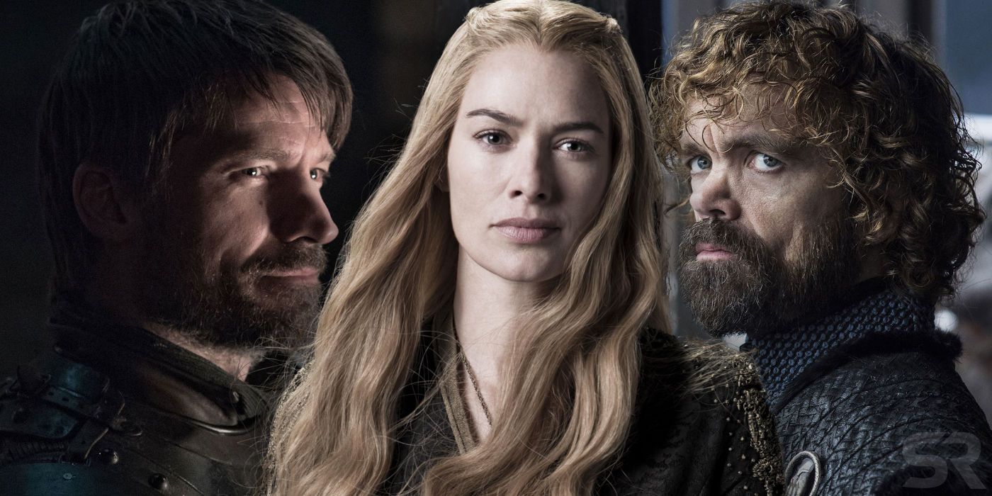 Lena Heady as Cersei with Jaime and Tyrion Lannister