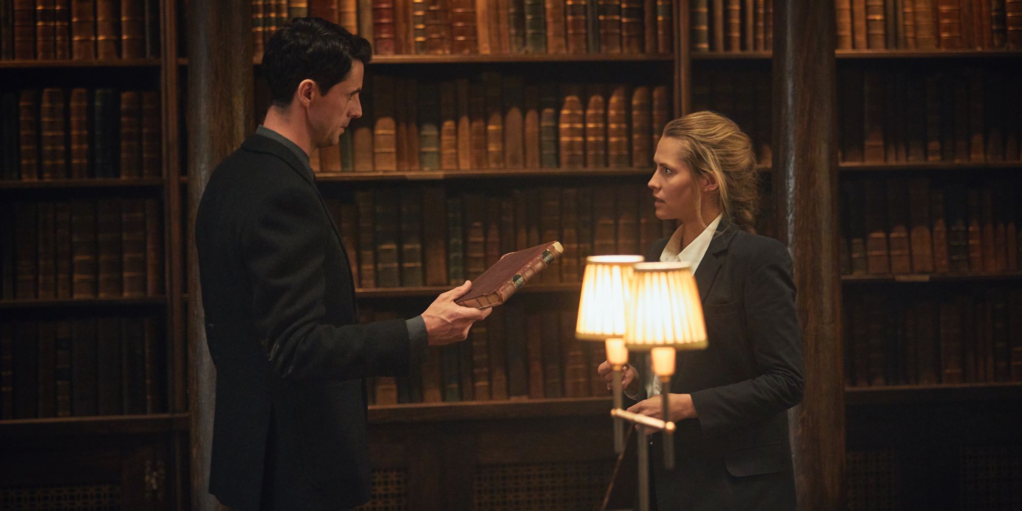 Matthew Goode and Teresa Palmer in A Discovery of Witches Season 1