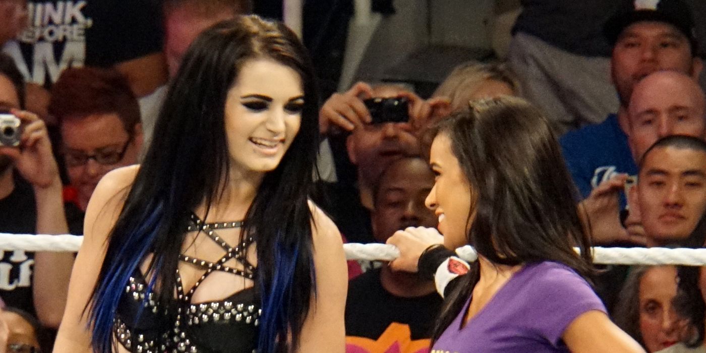 Paige and AJ Lee in WWE