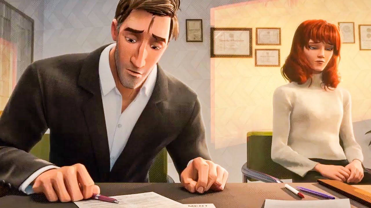 Peter Parker and Mary Jane Into The Spider-Verse