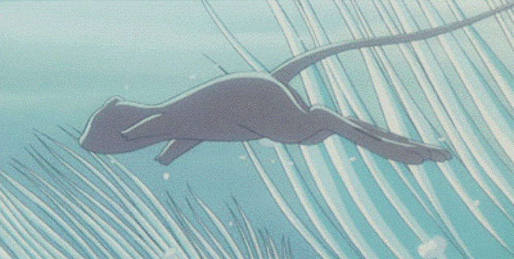 Pokemon The First Movie Mew Swimming