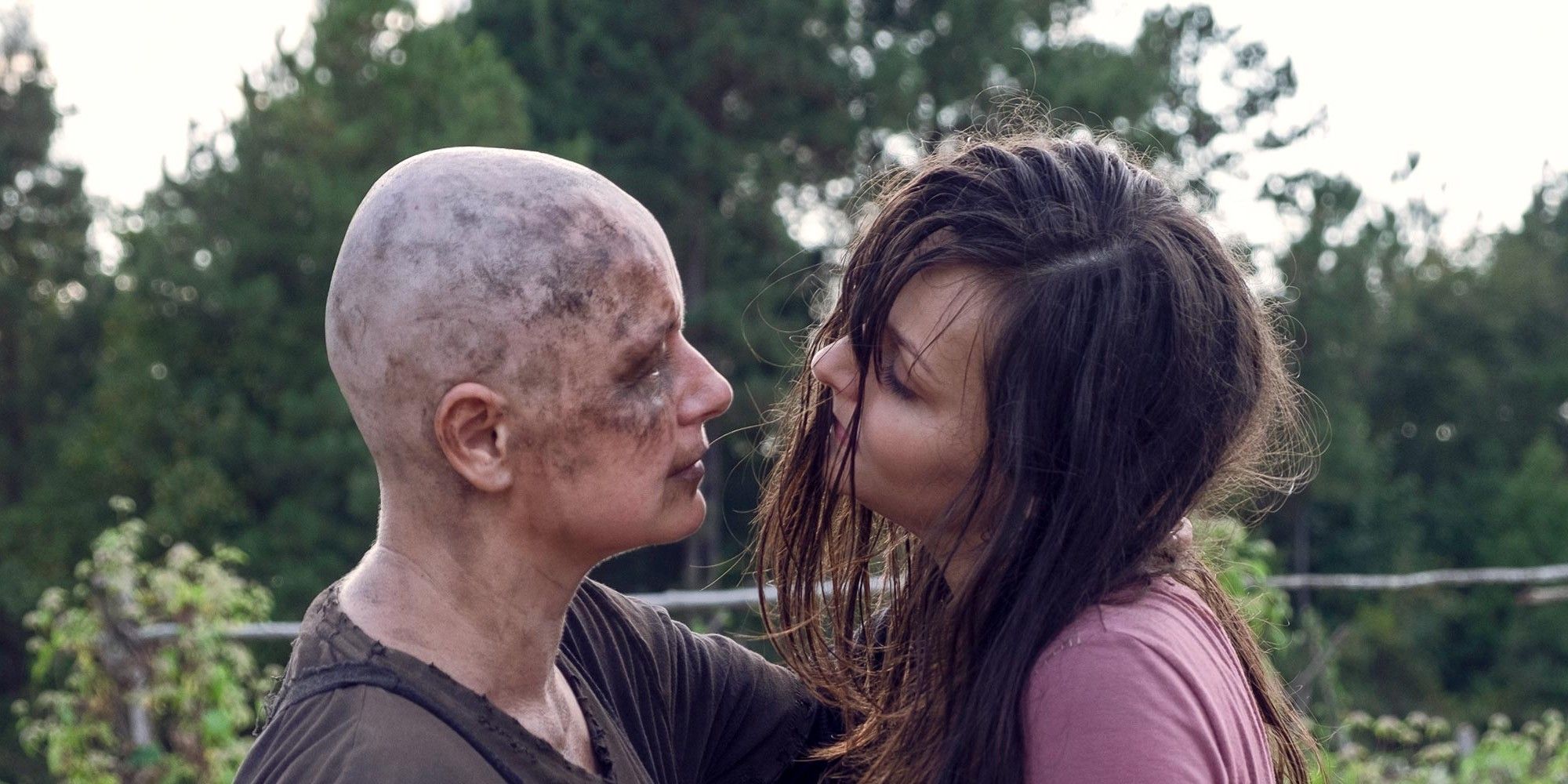 Samantha Morton as Alpha and Cassady McClincy as Lydia in The Walking Dead