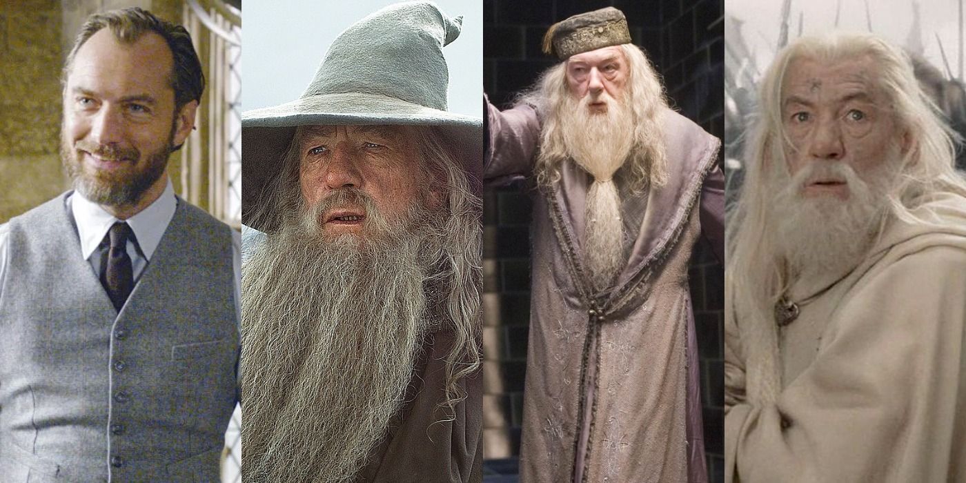 Albus Dumbledore gandalf merlin or facing the dragon 