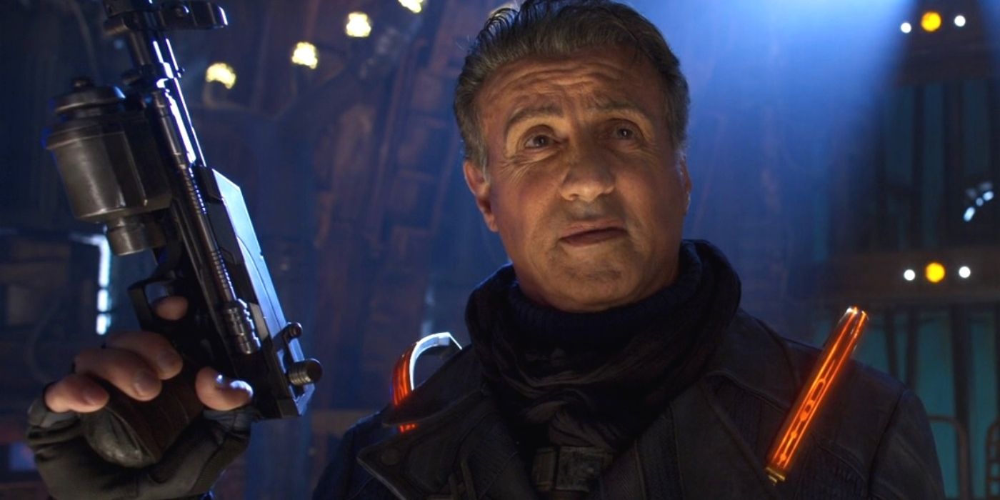 Sylvester Stallone in Guardians 2 as Starhawk