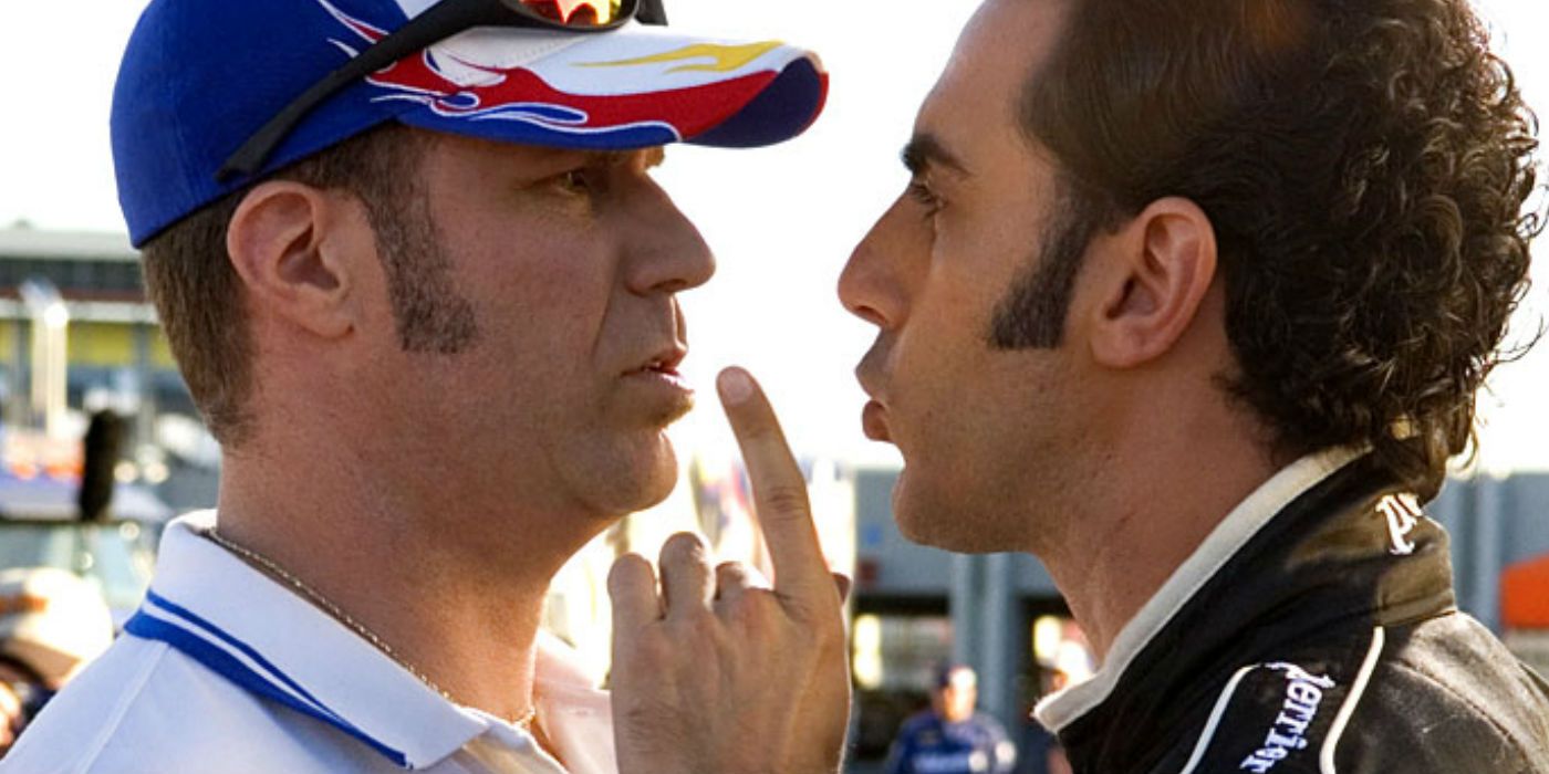 Ricky squares up to Jean in Talladega Nights