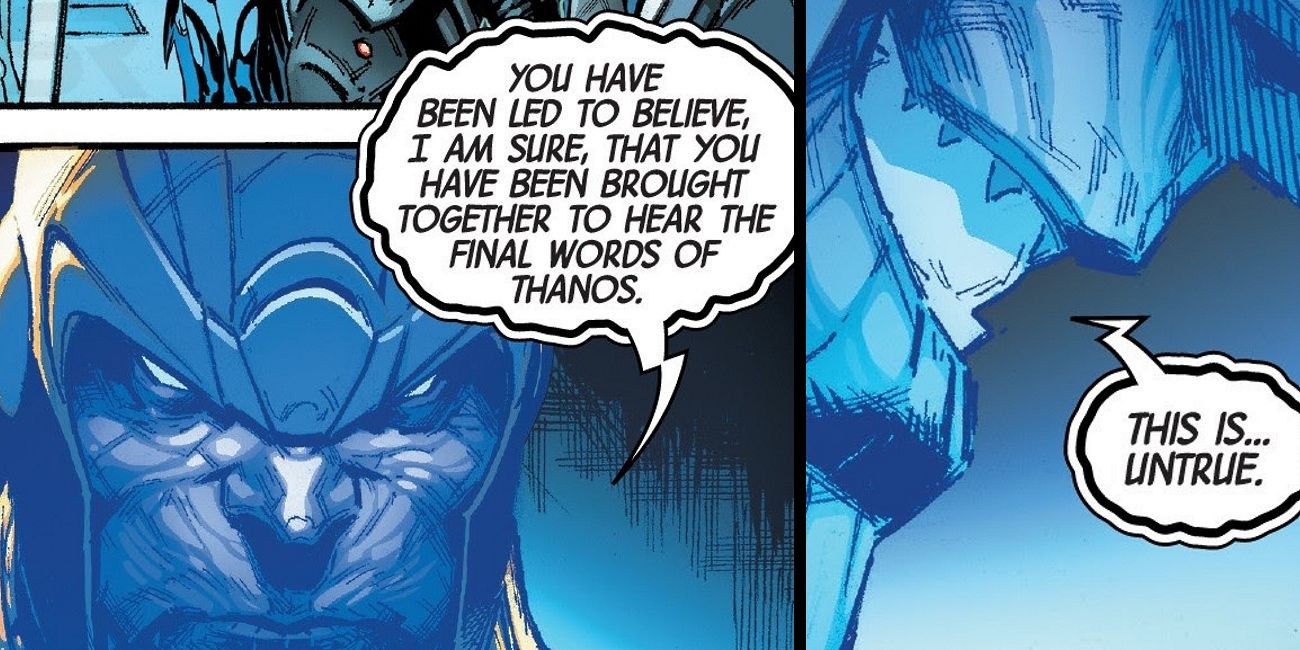 Thanos Dead Funeral Comic