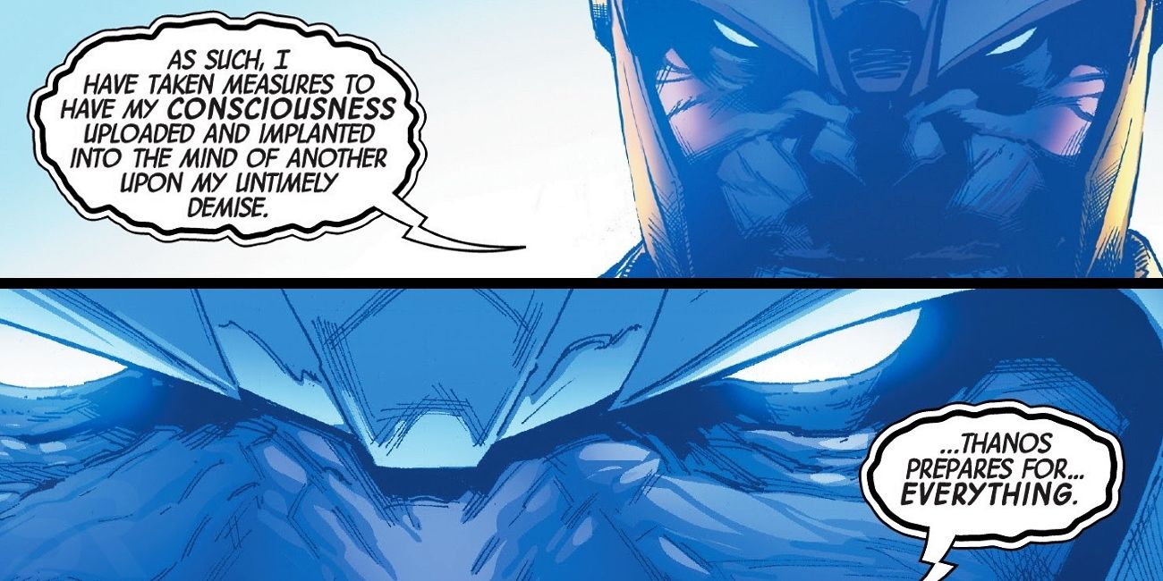 Thanos Funeral Hologram Comic