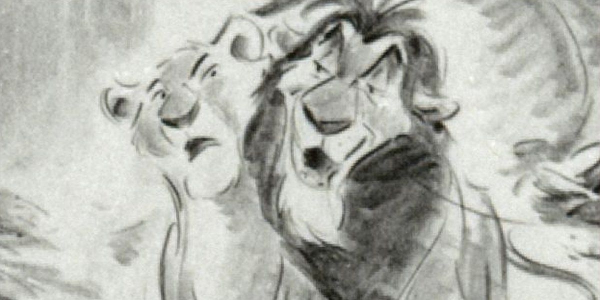 Scar seducing Nala in a Lion King Deleted Scene