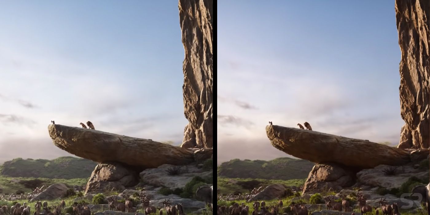 The Lion King Trailer Differences Pride Rock 2
