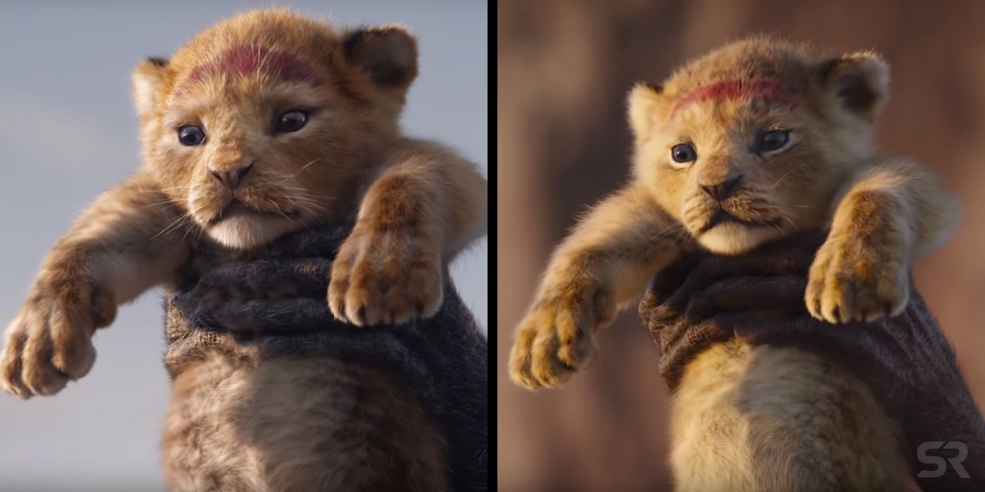 The Lion King Trailer Differences Simba Held High