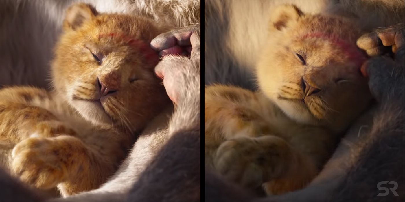 The Lion King Trailer Differences Simba Mark