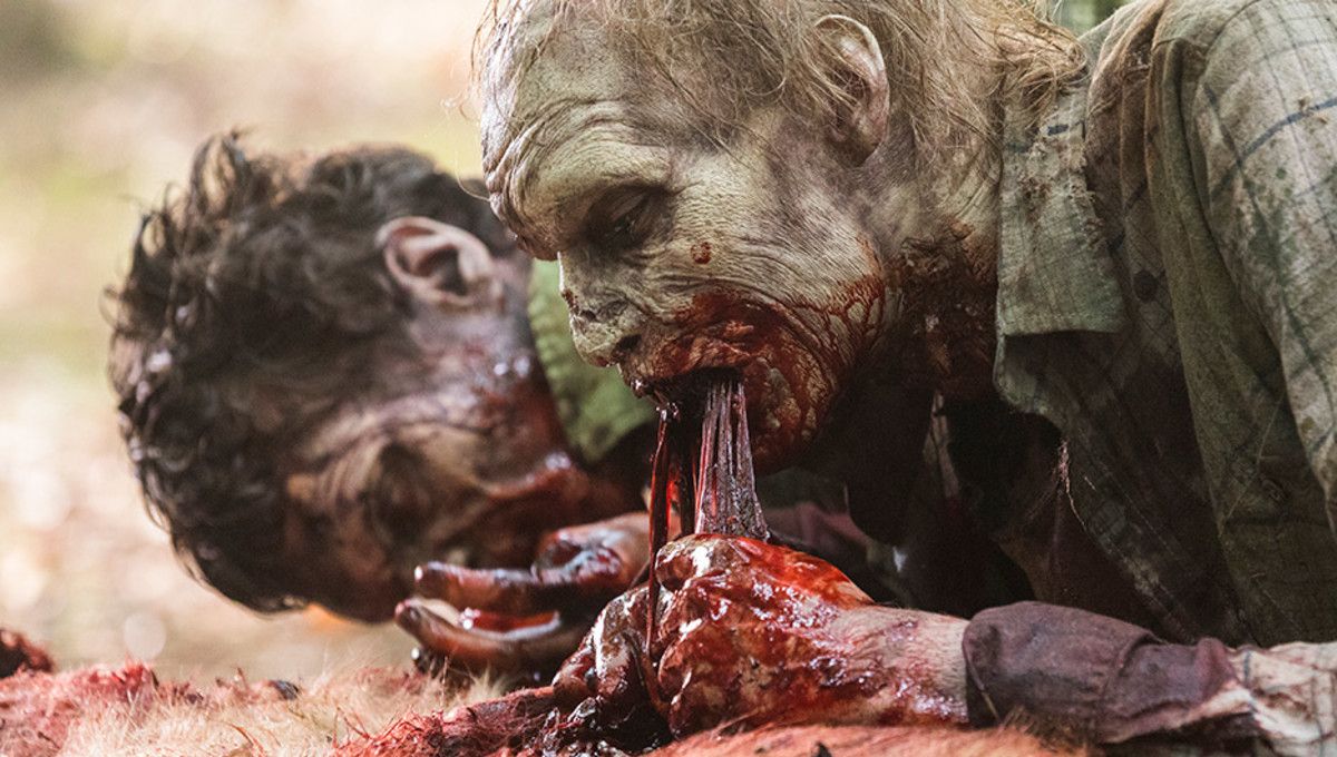 The Walking Dead Zombie Eating Guts