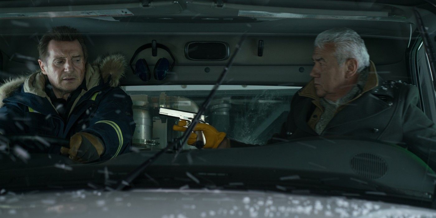 Tom Jackson and Liam Neeson in Cold Pursuit