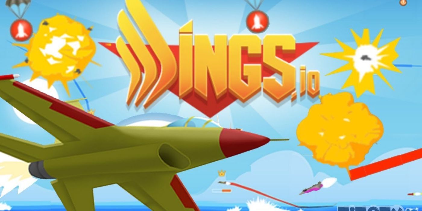 A screenshot of the Wings.io title screen.
