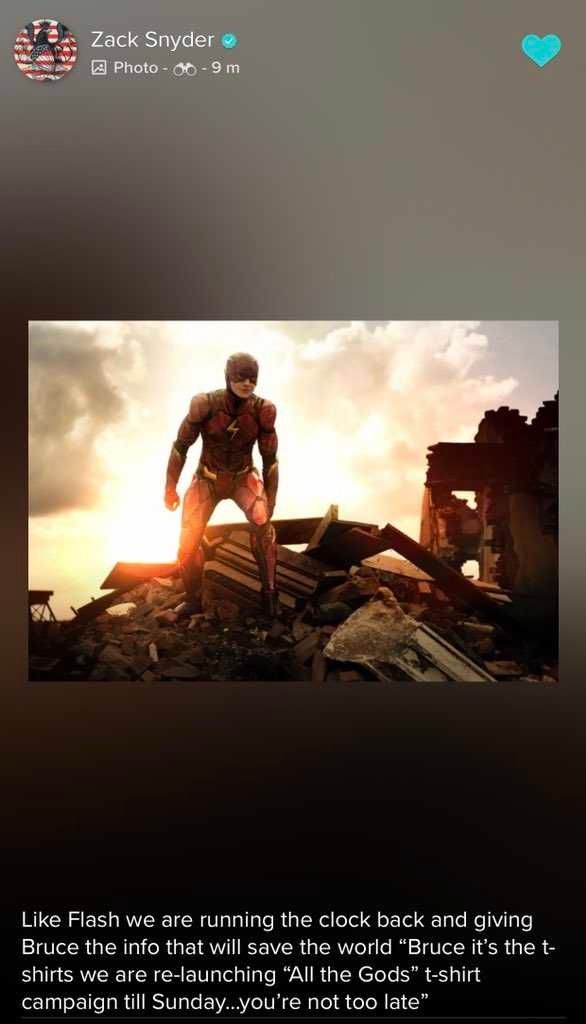 Zack Snyder Vero Post The Flash Justice League