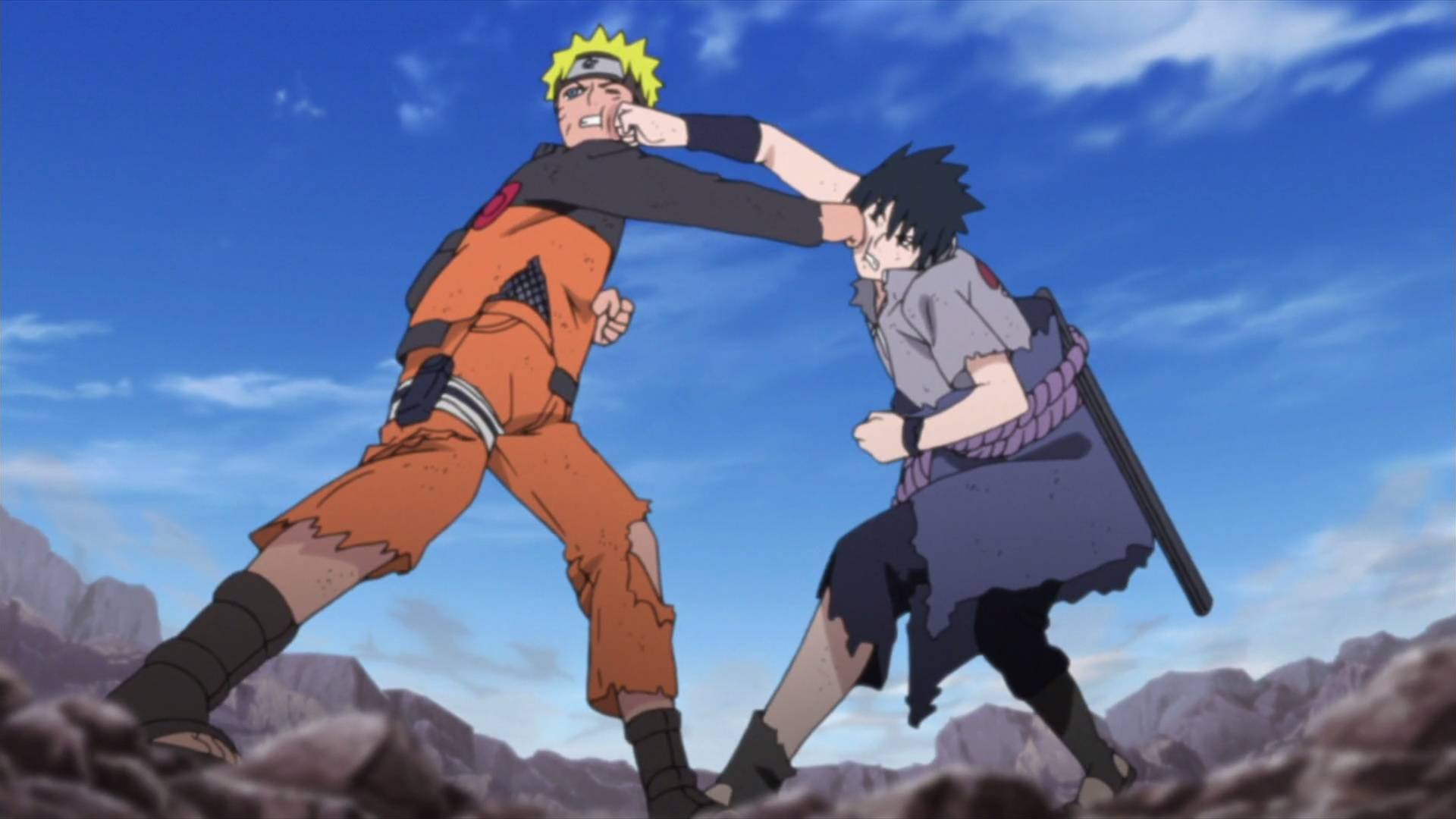Naruto combat sasuke