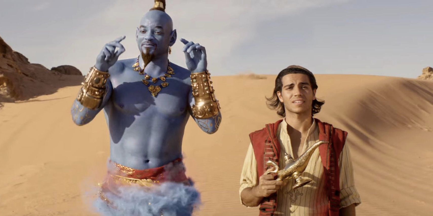 Aladdin Movie Trailer Genie Will Smith Mena Massoud
