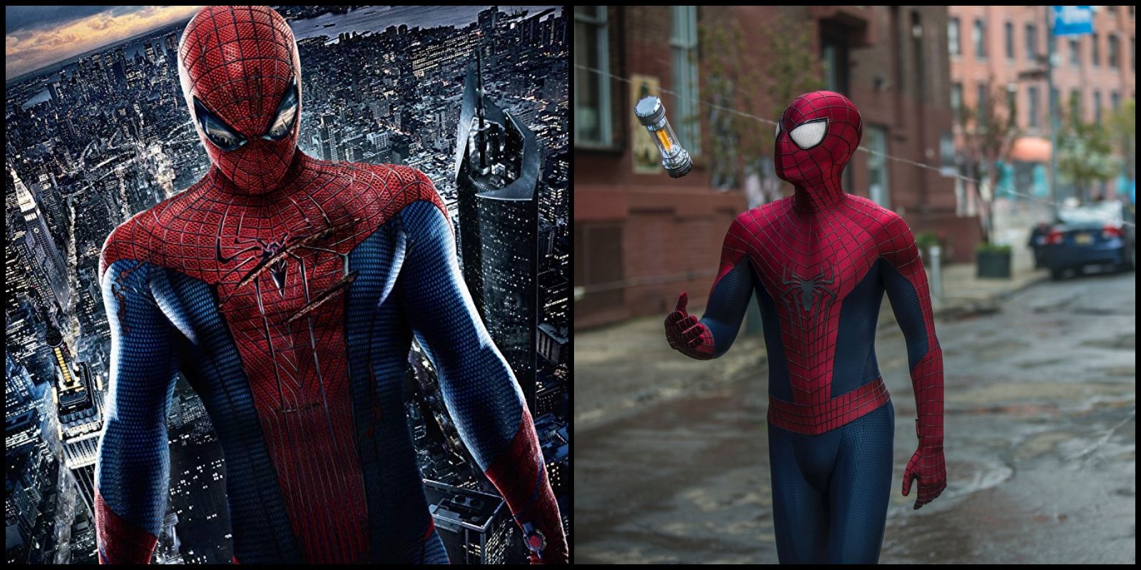 Andrew Garfield Spiderman suit evolution