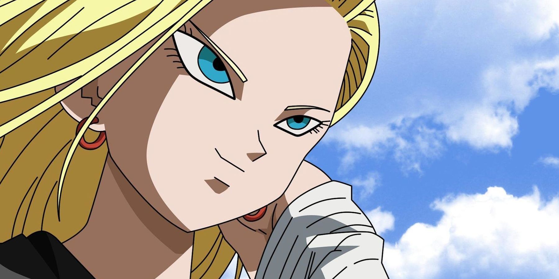 Android 18 from the Dragon Ball anime series.