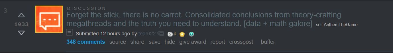 Anthem Subreddit Example 2