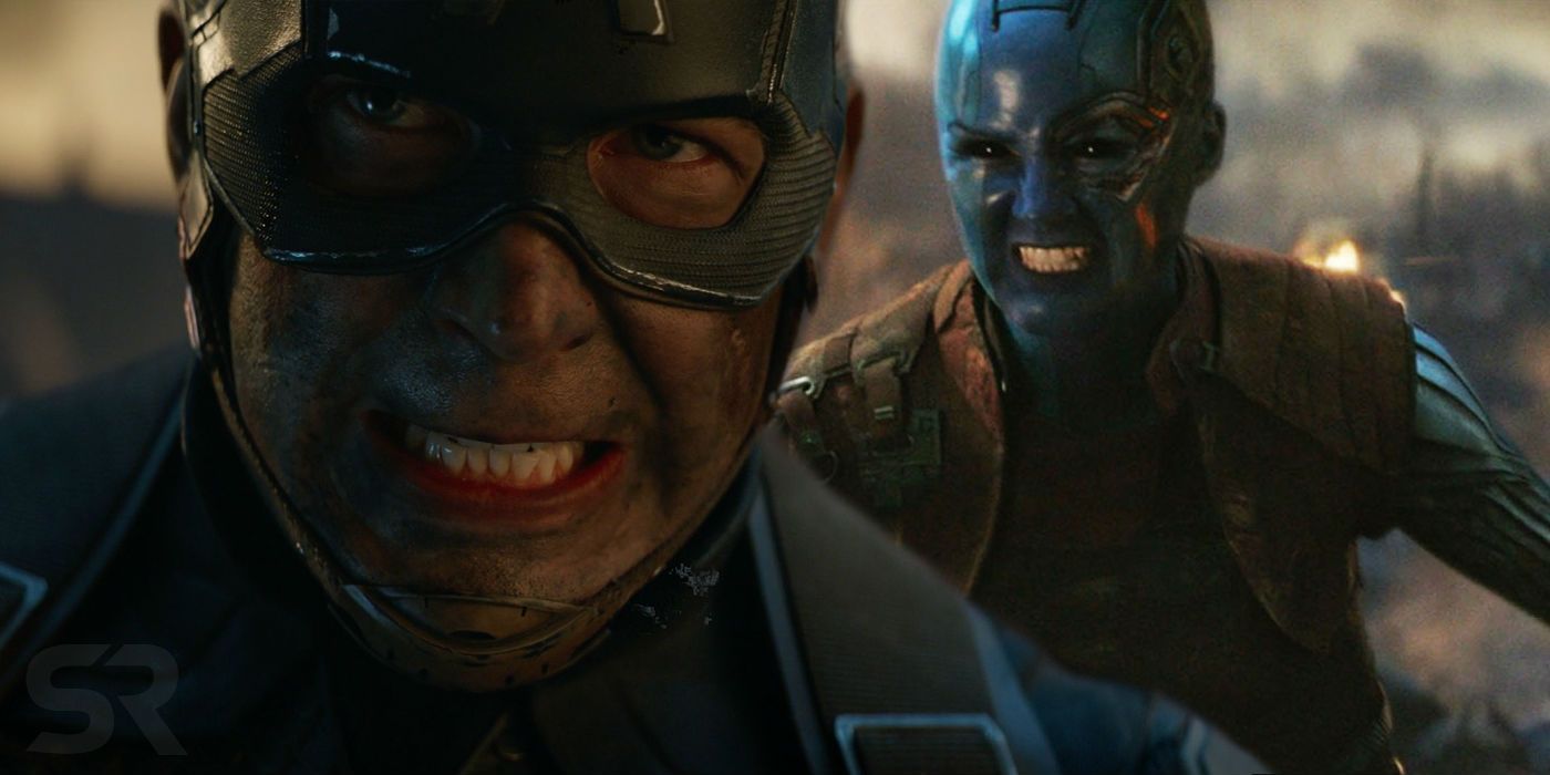 Avengers Endgame Early Fight Captain America Nebula SR