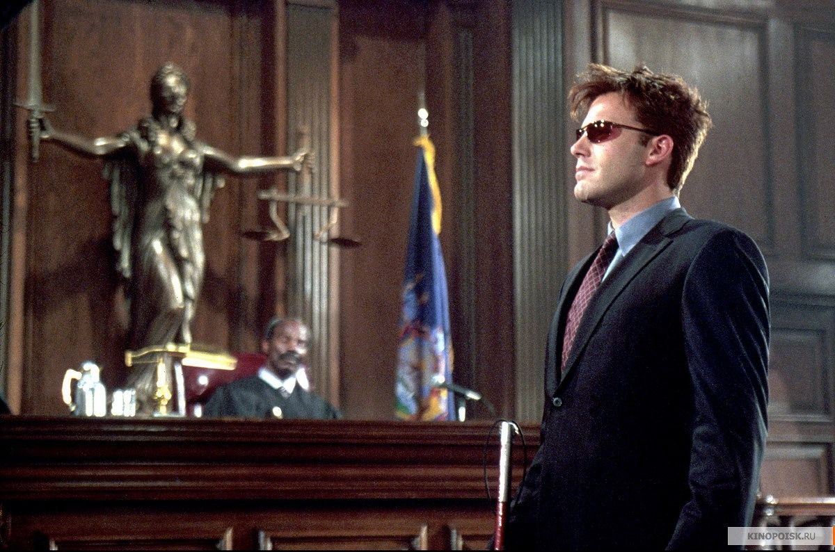 Ben Affleck As Matt Murdock Addressing Judge In Courtroom In Daredevil