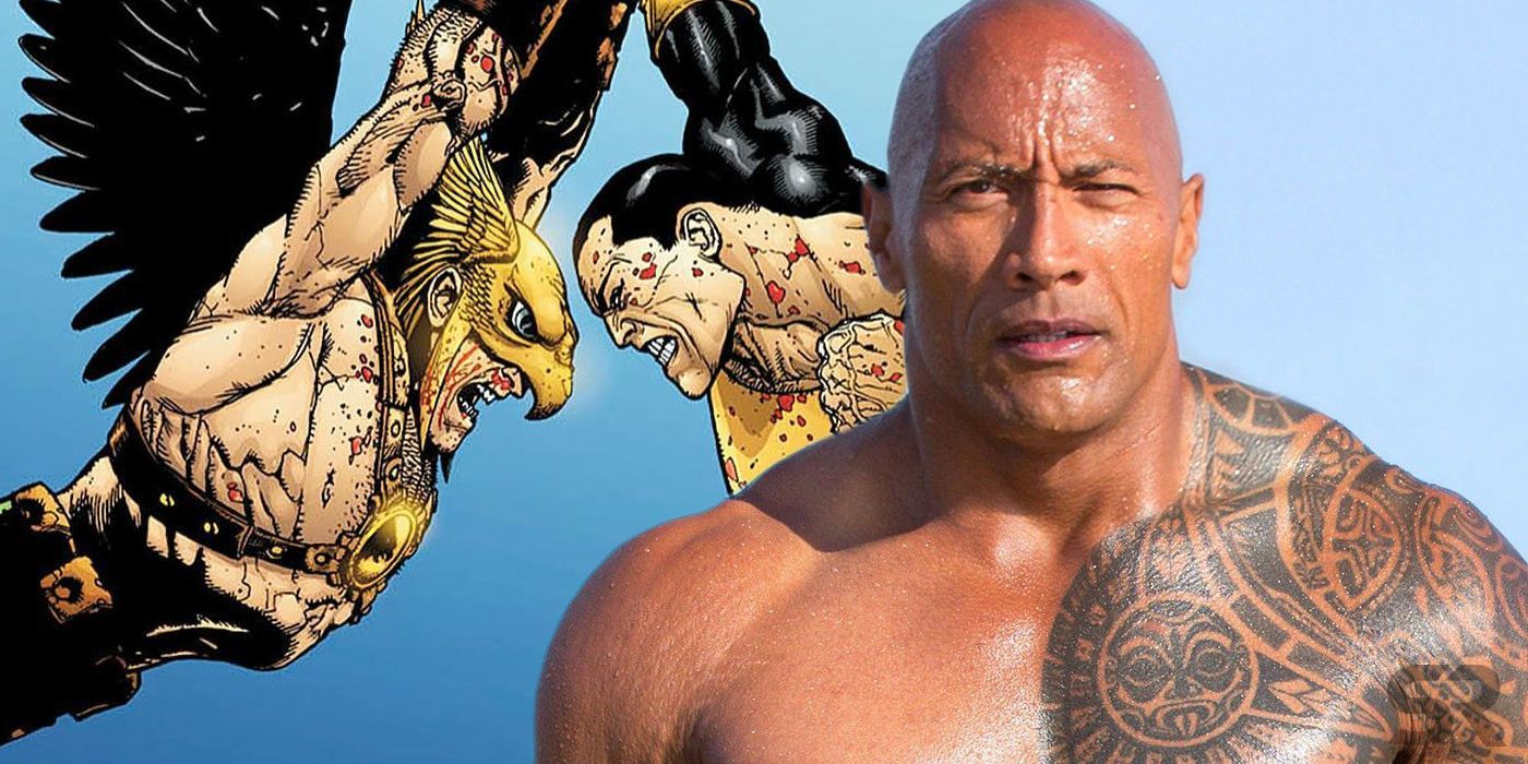 Black Adam Hawkman Dwayne Johnson SR