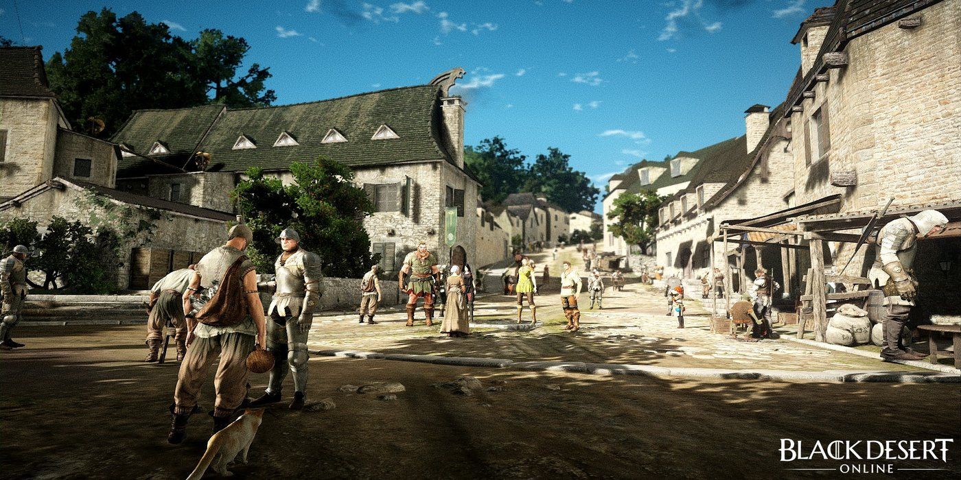 The city of Heidel and its local people in Black Desert Online.