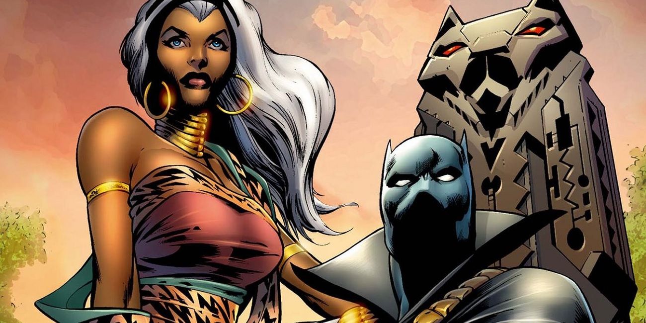 Black Panther and Storm.