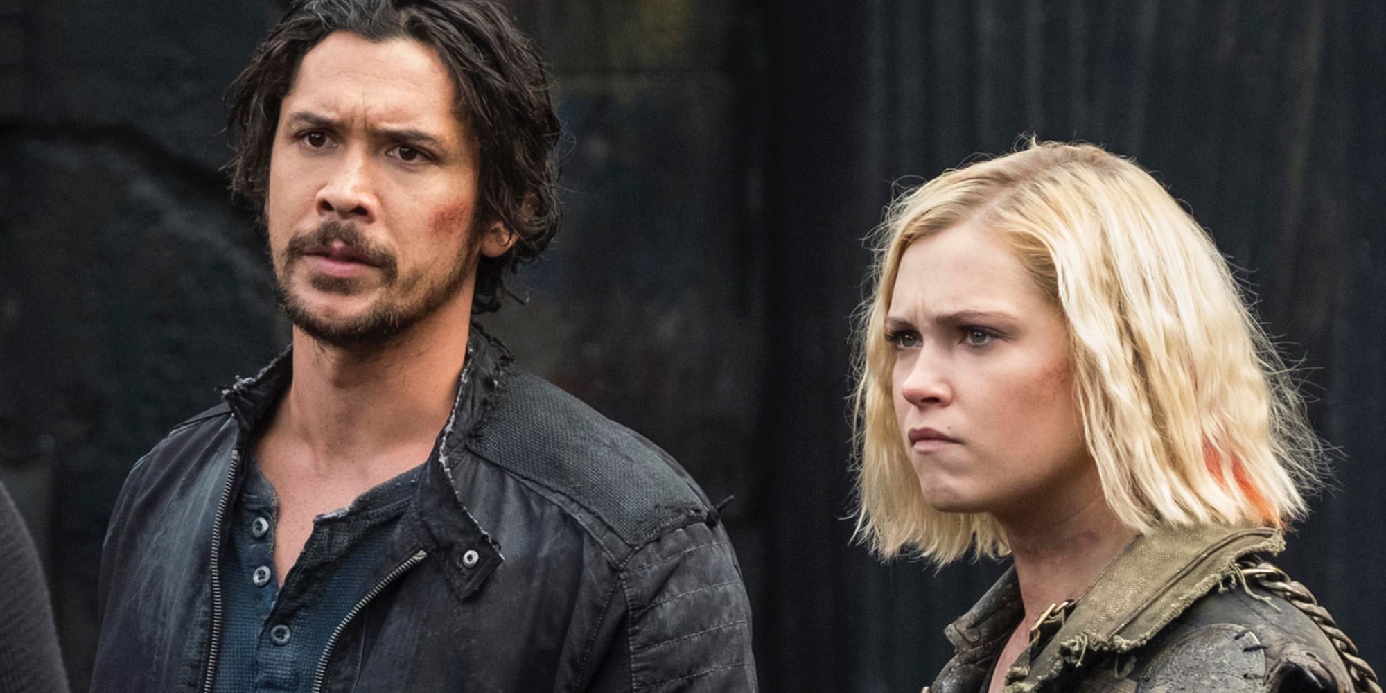Bob Morley and Eliza Taylor in The 100 Season 6 The CW