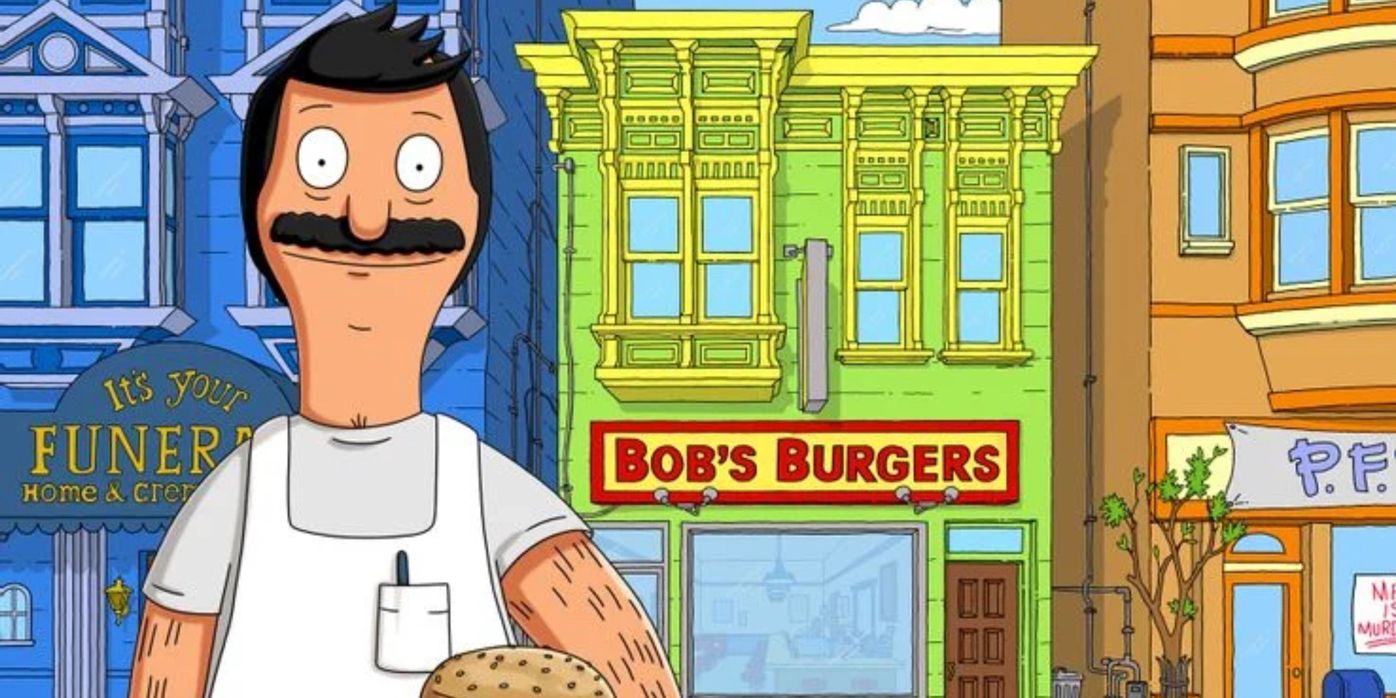 Bob outside his restaurant in Bobs Burgers