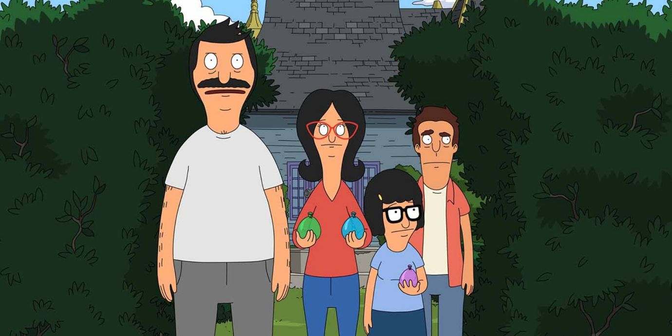 Bob with his family in Bob's Burgers.