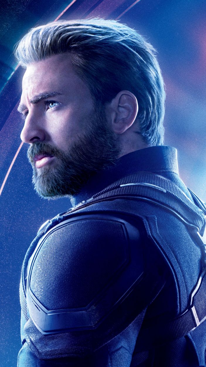 Chris Evans as Captain American in Avengers: Infinity War