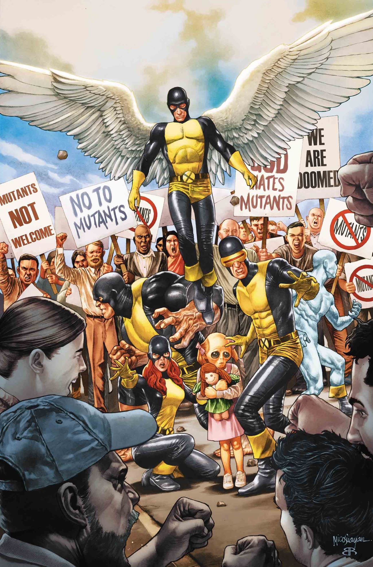 Captain Marvel Comic X-Men Variant Cover