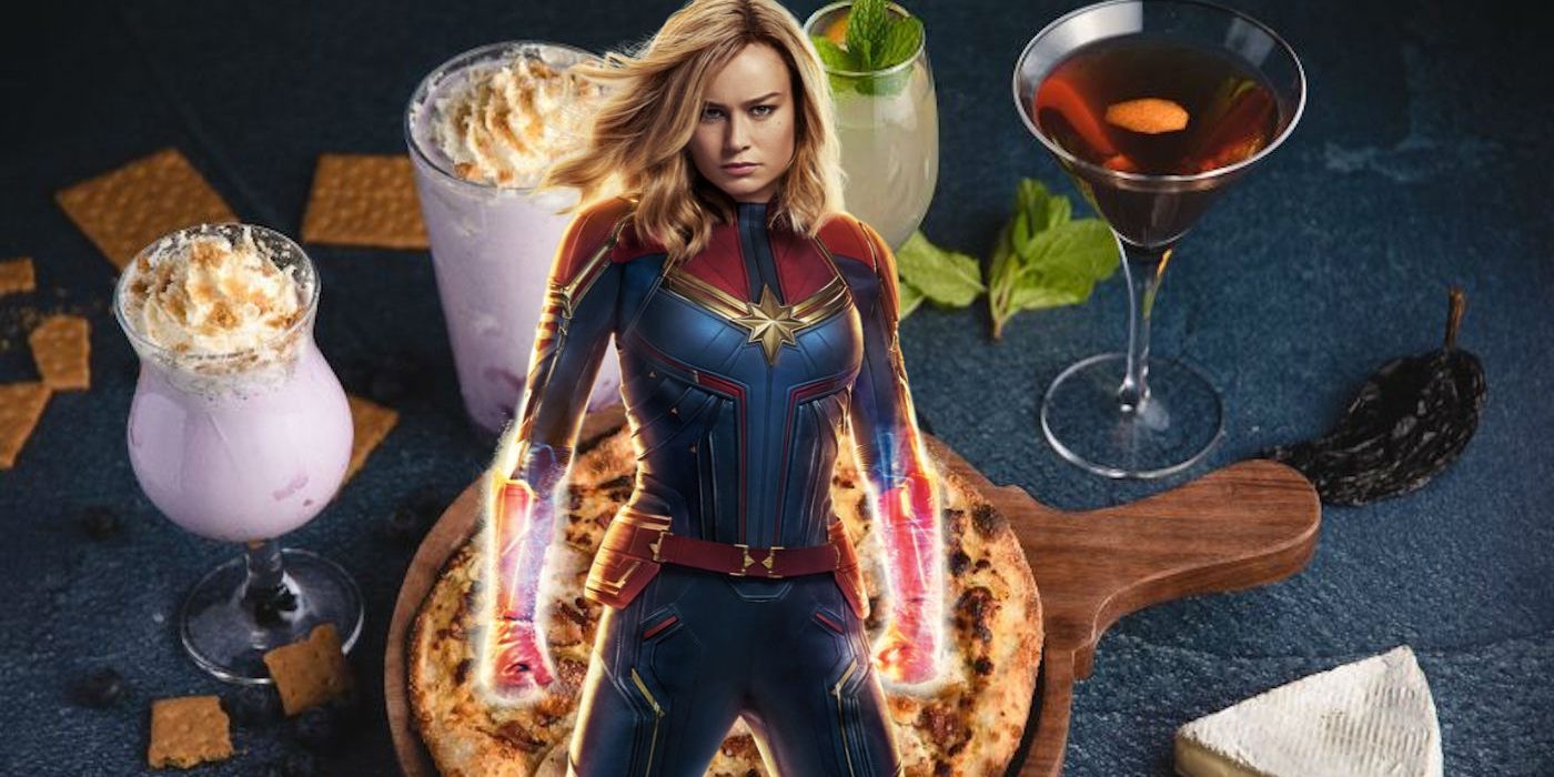 Captain Marvel with Theater Snacks