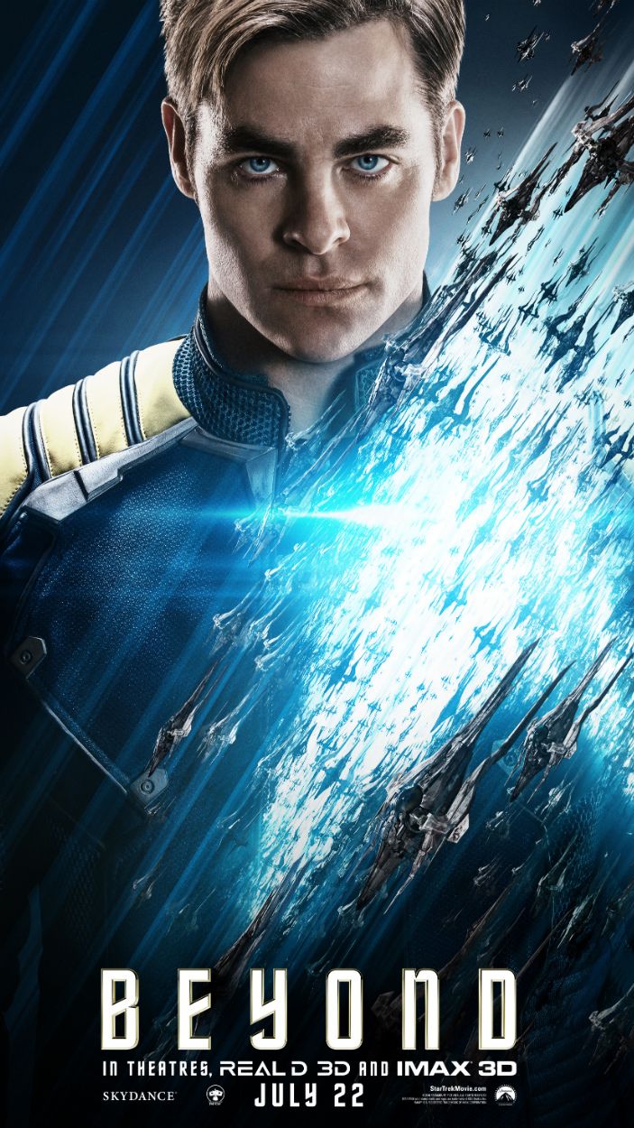 Chris Pine as Kirk in Star Trek Beyond