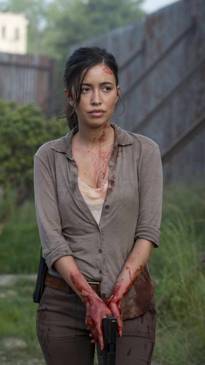 Christian Serratos as Rosita on The Walking Dead