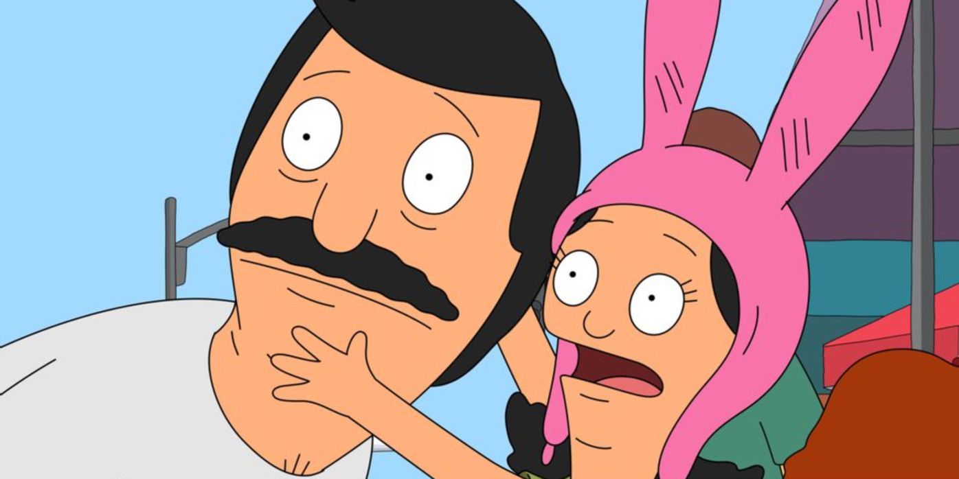 Louise holding Bob&rsquo;s face in Bob&rsquo;s Burgers