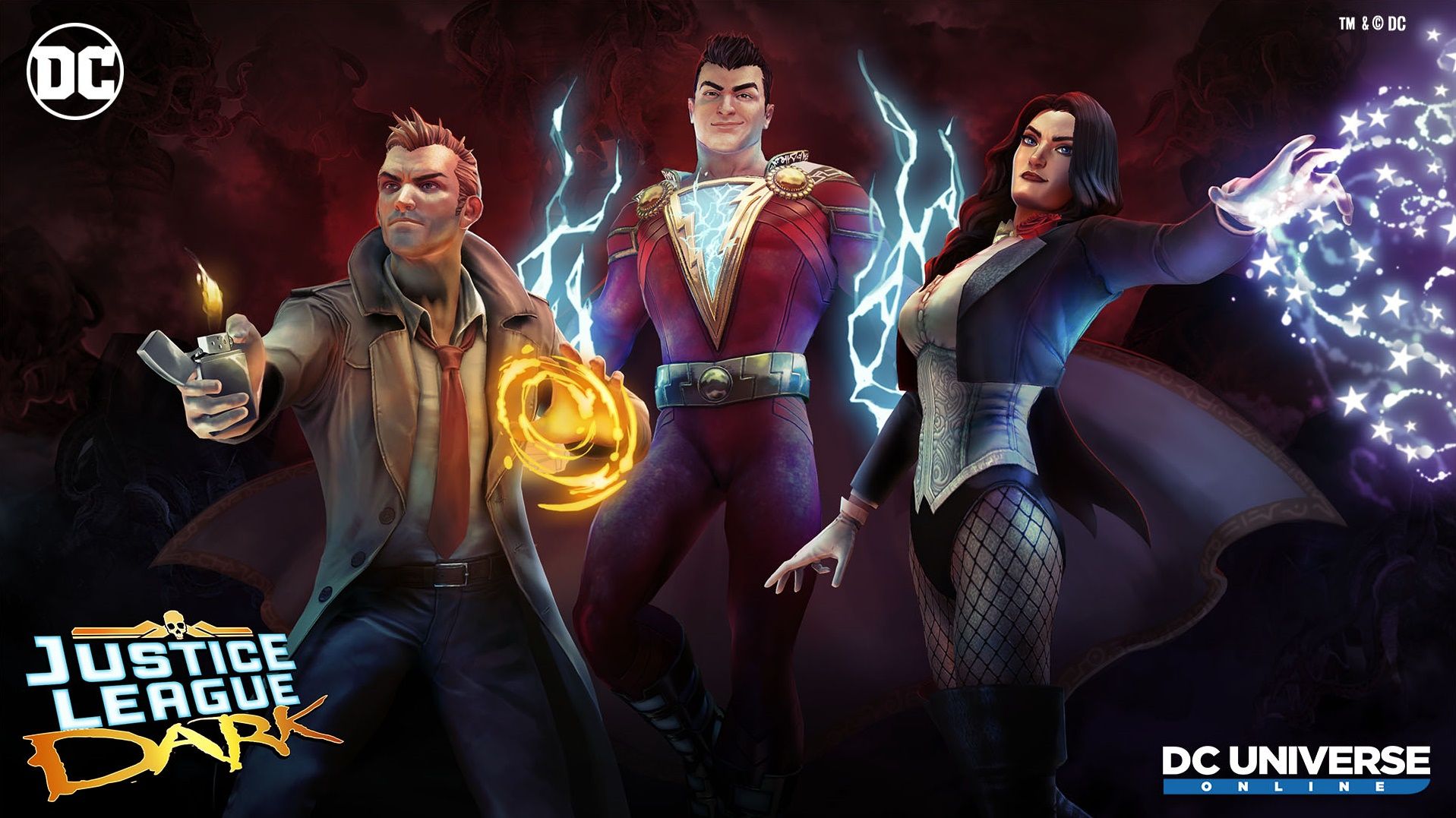 DC Universe Online Justice League Dark Shazam Art
