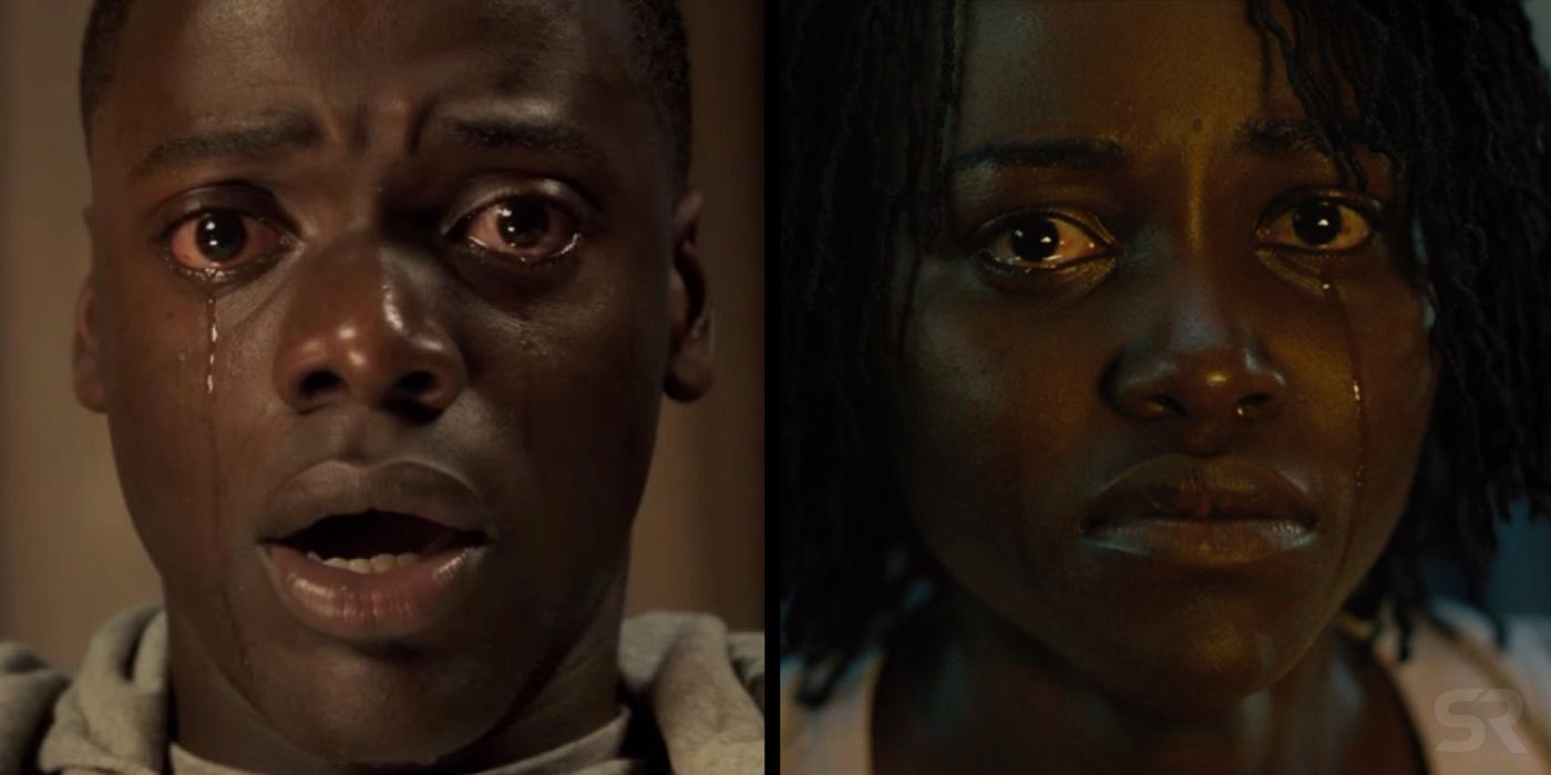 Daniel Kaluuya in Get Out and Lupita Nyongo in Us