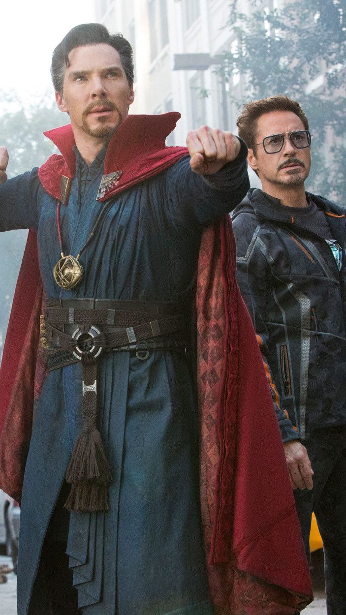 Doctor Strange and Tony Stark in Avengers: Infinity War